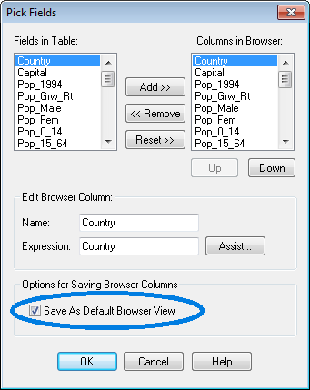 Default setting for Browser